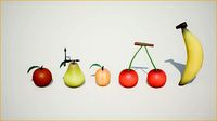 Stylized Low Poly Fruits