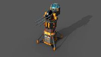 Sci-Fi Large turret gun