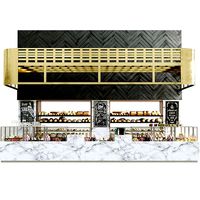 Big cafe with desserts and pastries