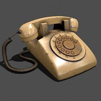 Lowpoly Pbr Vintage Phone