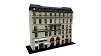 Typical Parisian Apartment 3d Building 05