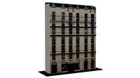 Typical Parisian Apartment 3d Building 06