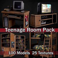 Teenage Room Pack - Over 100 Models