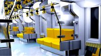 subway train 3d Model