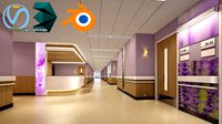 Hospital Lobby - 05 - 3D Model