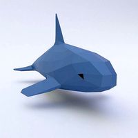 Whale fish 3d model
