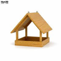 Wood Bird Feeder