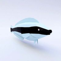False cleanerfish low poly 3d model