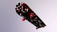 Realistic Skateboard 3D low-poly model