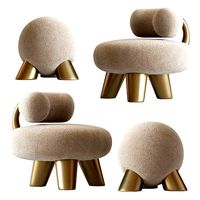 Set of 2 Cast Brass Atlas and Tomyris by Pietro Franceschini