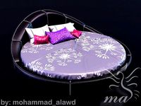round bed