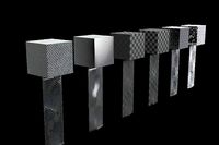 Carbon fibers texture pack - 6 procedural texture