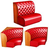 Modular leather sofa