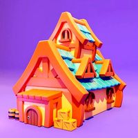 Cartoon Country House