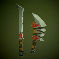 Low Poly Stylized Weapon Game Ready