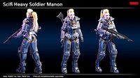 Scifi Heavy Soldier Manon