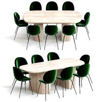 Beetle Chair Velluto di cotone 3d model