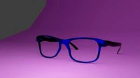 Glasses 3D made in Blender