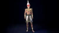 Ancient Egypt Pharaoh Rigged