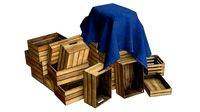 Wooden Crates Set