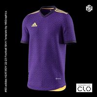 adidas HEATRDY 22-23 Football Shirt for CLO3D-Marvelous Designer