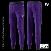 Macron Track Pants for CLO3D-Marvelous Designer