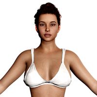 Realistic Latina Woman Game Ready