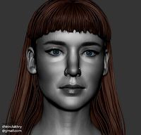 Jennifer Lawrence head sculpt