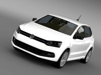 Volkswagen Polo BlueGT 5d 2014 3D Model