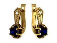 Exclusive Earrings model 3D printable model 0016 | 3D