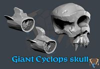 Giant Cyclops Skull | 3D