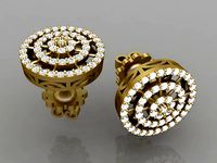 Exclusive Earrings model 3D printable model 0013 | 3D
