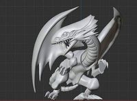 White dragon blue eyes 3D print model - YuGi Oh | 3D