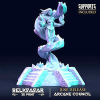 Wizard Azari Flameheart - Nude | 3D