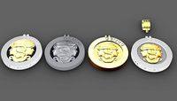 4 model of gemini pendants | 3D