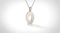 Model 757 Blood O Initial Pendant | 3D