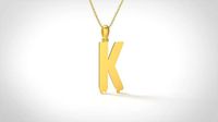 Model 753 Blood K Initial Pendant | 3D