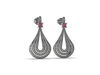 Fashion Diamonds Earrings - 3D Jewelry - AN-519 | 3D