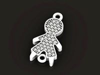 bracelet or necklace boy with stones  for moms baby boy | 3D