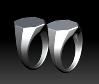 Signet ring base  | 3D