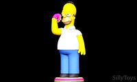 Homer Simpson Eating Donut - The Simpsons | 3D
