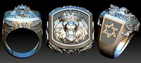 Lion Face Ring - Leao | 3D