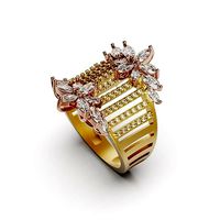 Diamond Ring 2 Line Marquise | 3D