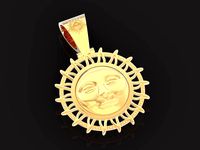 sun pendant all-seeing eye of the sun | 3D