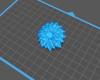 flower Dahlia stl file | 3D
