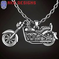 Motor bike v1 Pendant Jewelry | 3D