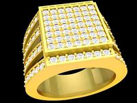 diamond korea men ring 3375 | 3D