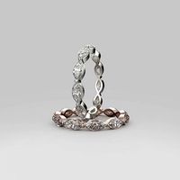 Marquise Eternity Band in 17 sizes | 3D
