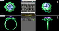 Italian Gem Ring | 3D