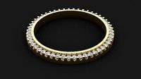 36mm Rolex Compatible Diamond Bezel 1-5ct | 3D